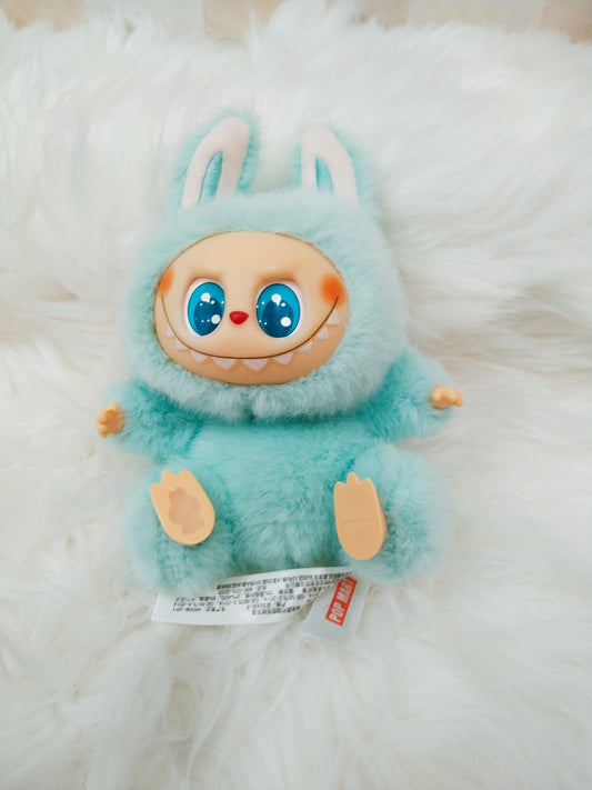 Labubu Have A Seat Monster Plush Keychain - 1 PC (Green)